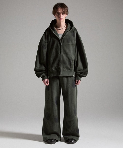 【GRANCY】Dirty Sweat Pants / ダーティスウェットパンツ GRANCY ワイドパンツ スウェットパンツ ジャージ 「GRANCY」Dirty