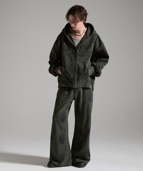 GRANCY ワイドパンツ スウェットパンツ ジャージ 「GRANCY」Dirty