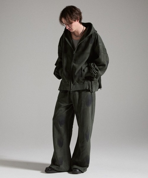 GRANCY ワイドパンツ スウェットパンツ ジャージ 「GRANCY」Dirty