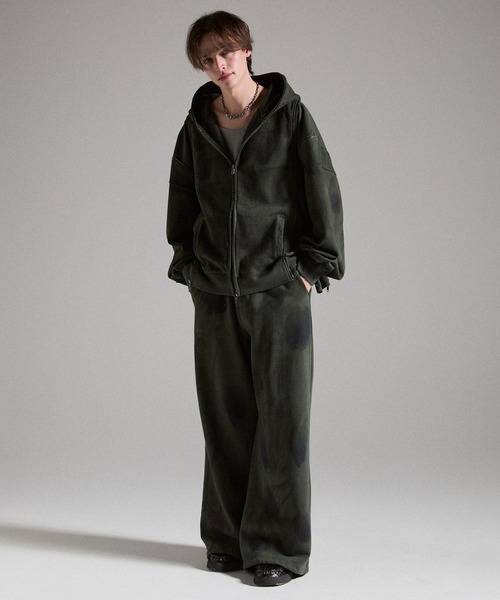 GRANCY ワイドパンツ スウェットパンツ ジャージ 「GRANCY」Dirty