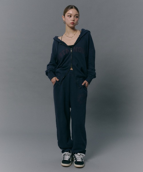 「JUST A NOON」 セットアップ ウィメンズ ネイビー レディース