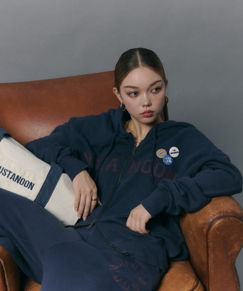 「JUST A NOON」 セットアップ ウィメンズ ネイビー レディース_画像2