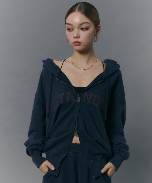 「JUST A NOON」 セットアップ ウィメンズ ネイビー レディース_画像7