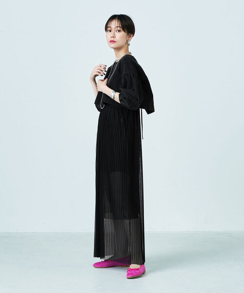 「Rie Miller」 7分袖ブラウス FREE インディゴブルー レディース_画像3
