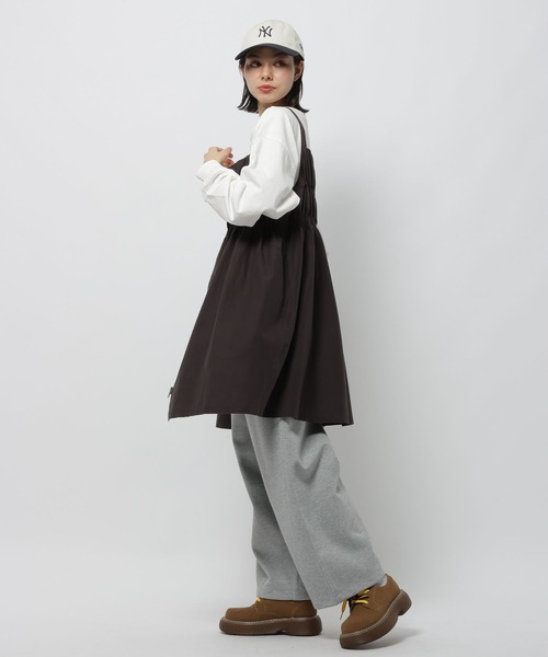 新品 ニコアンド ジャンパースカート ミサコレサスワンピース L 楽天市場】【SALE／30%OFF】ギャザーZIPジャンパースカート niko and