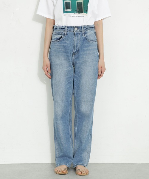 「Healthy denim」 デニムパンツ 30 ライトブルー レディース_画像5