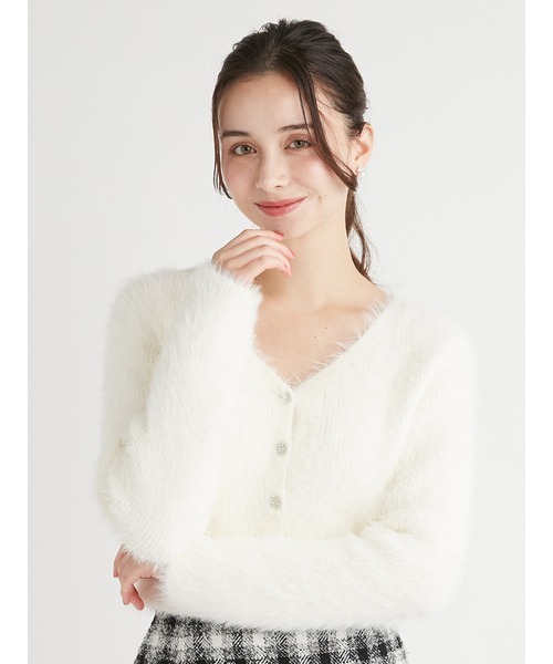 「CELFORD」 ニットカーディガン ONE SIZE ピンク レディースの画像