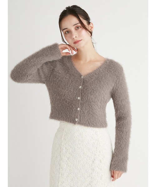 「CELFORD」 ニットカーディガン ONE SIZE ピンク レディースの画像