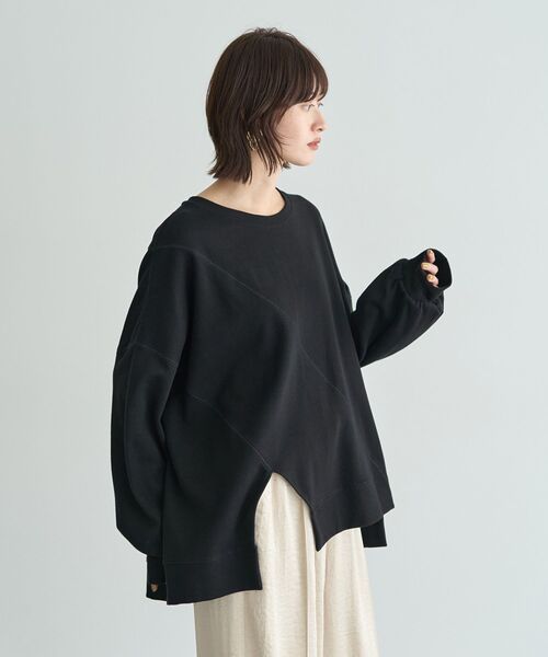 「Editt by YECCA VECCA」 長袖カットソー FREE ブラック レディース_画像3