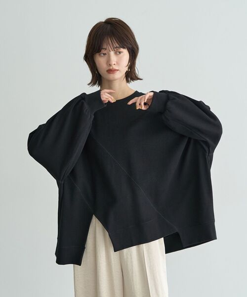 「Editt by YECCA VECCA」 長袖カットソー FREE ブラック レディース_画像5