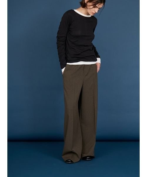 「styling/」 長袖カットソー「Robert P.Millerコラボ」 FREE ブラウン レディース_画像3