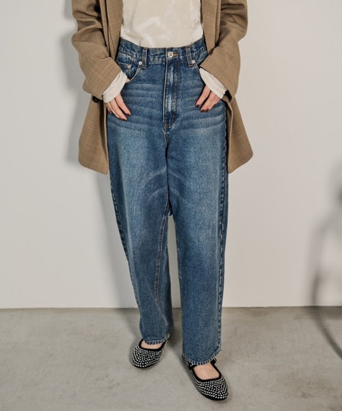 「Shelly island」 デニムパンツ M ブルー レディース_画像8