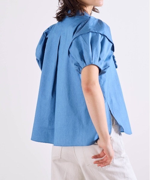 Marilyn Moon（マリリンムーン） ブラウス シャツ modern tuck frill
