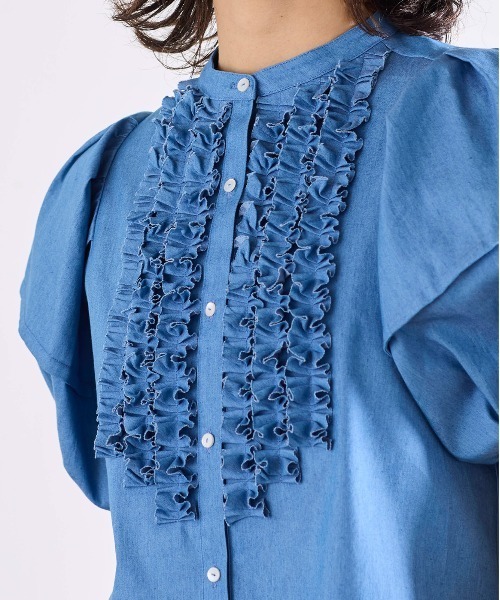 Marilyn Moon（マリリンムーン） ブラウス シャツ modern tuck frill