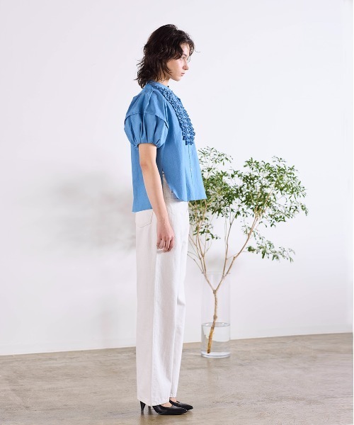 Marilyn Moon（マリリンムーン） ブラウス シャツ modern tuck frill 