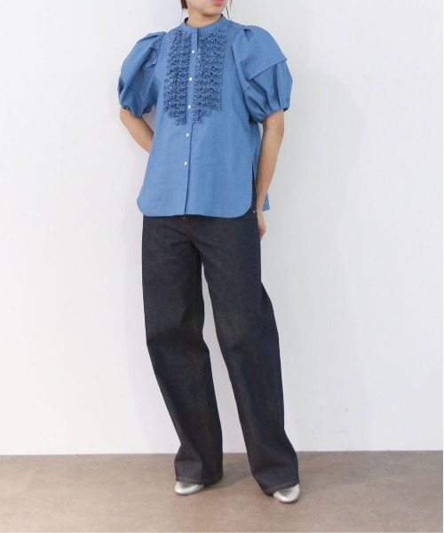 Marilyn Moon（マリリンムーン） ブラウス シャツ modern tuck frill