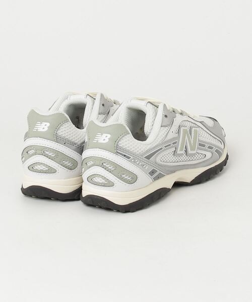 「New Balance」 ローカットスニーカー 23.5cm ホワイト×ブラック メンズの画像