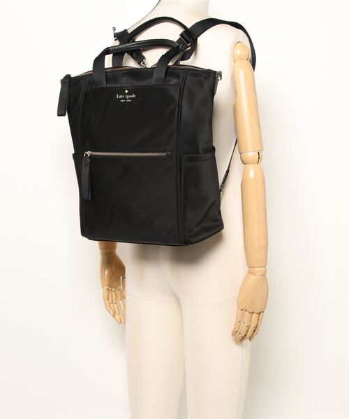 「kate spade new york」 リュック ONESIZE ブラック レディースの画像