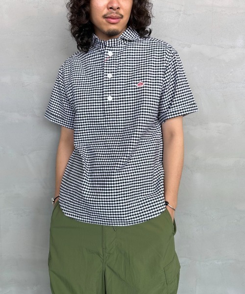 Danton（ダントン） 半袖シャツ 42 ブラック レディース : ZOZOTOWN