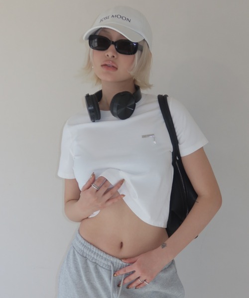 【josemoon】2026SS EYLET STUDS MINI TSHIRT JOSE MOON（ジョゼムーン） tシャツ EYLET STUDS MINI TSHIRT