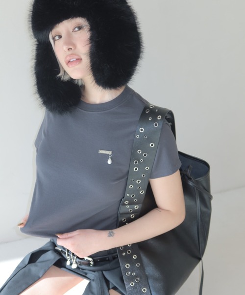 JOSE MOON（ジョゼムーン） tシャツ EYLET STUDS MINI TSHIRT