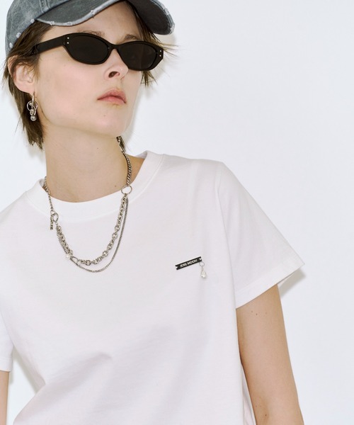 【josemoon】2026SS EYLET STUDS MINI TSHIRT JOSE MOON（ジョゼムーン） tシャツ EYLET STUDS MINI TSHIRT