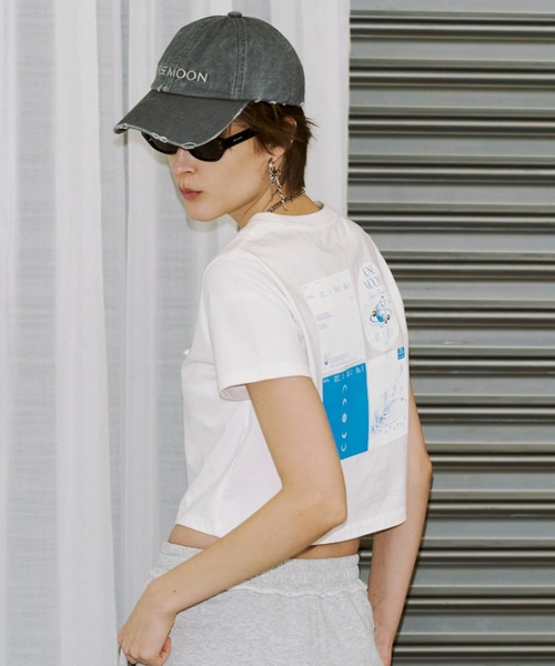 JOSE MOON（ジョゼムーン） tシャツ 半袖 EYLET STUDS MINI TSHIRT