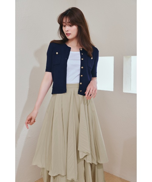 Her lip to ロング スカート Asymmetric Tiered Skirt : ZOZOTOWN