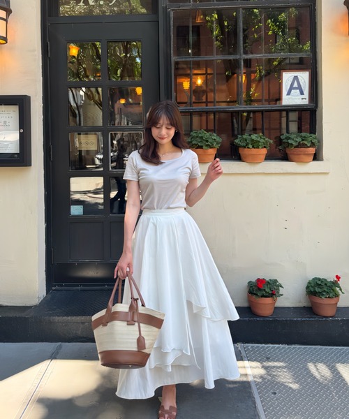 Her lip to ロング スカート Asymmetric Tiered Skirt : ZOZOTOWN