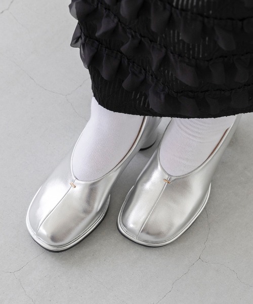 「menue」 パンプス 25.0cm オフホワイト レディース_画像5