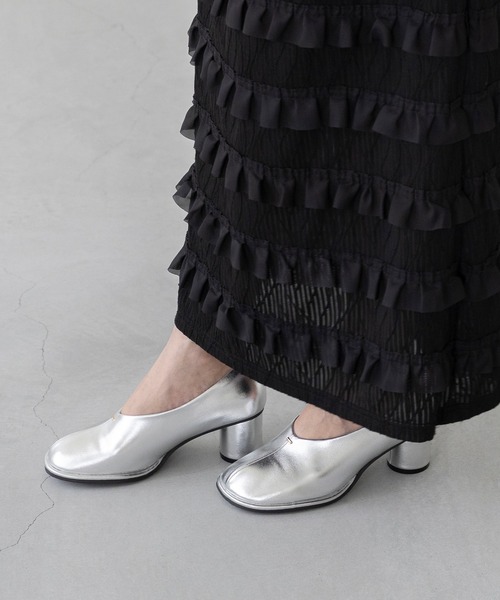 「menue」 パンプス 25.0cm オフホワイト レディース_画像8