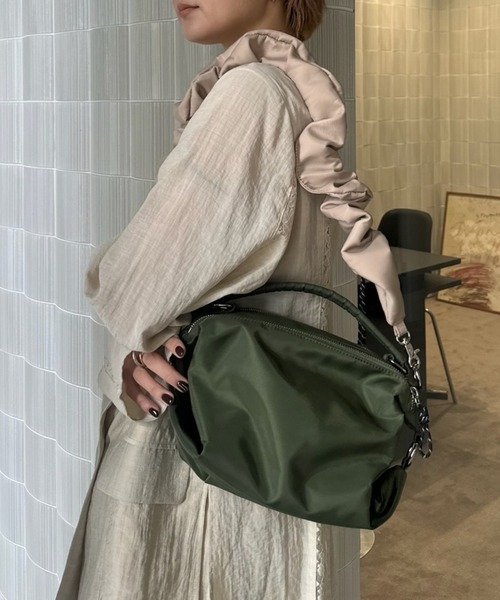ショルダーバッグ バッグ MEDI PUFFY TWIN FORM NYLON BAG レディースの画像