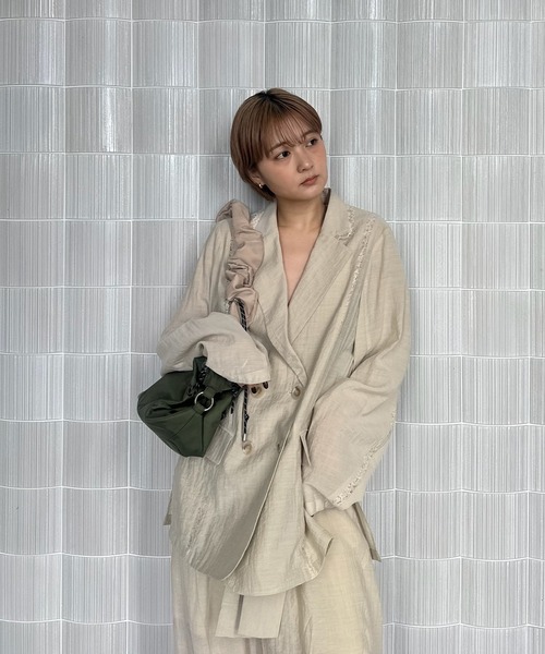 ショルダーバッグ バッグ MEDI PUFFY TWIN FORM NYLON BAG レディースの画像