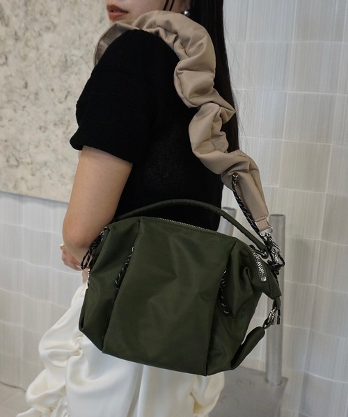 ショルダーバッグ バッグ MEDI PUFFY TWIN FORM NYLON BAG レディースの画像