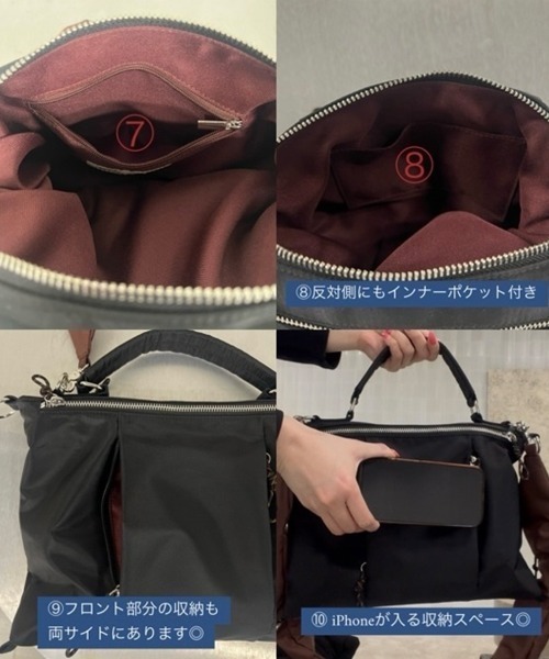 ショルダーバッグ バッグ MEDI PUFFY TWIN FORM NYLON BAG レディースの画像