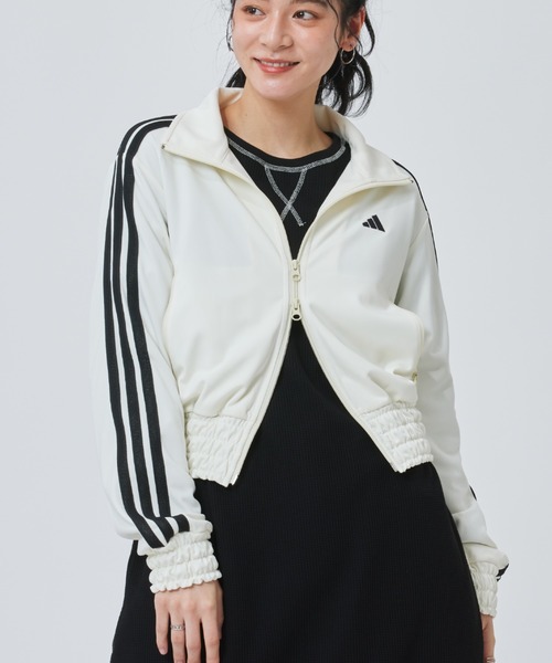 ジャージ 「adidas×アルペン限定モデル」アディダス adidas W SMOCKED TRACKTOP AP レディースの画像