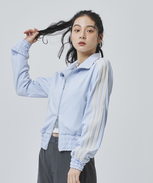 ジャージ 「adidas×アルペン限定モデル」アディダス adidas W SMOCKED TRACKTOP AP レディースの画像