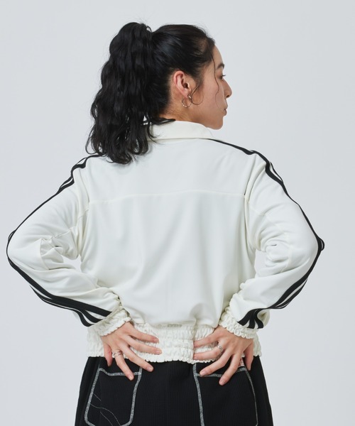 ジャージ 「adidas×アルペン限定モデル」アディダス adidas W SMOCKED TRACKTOP AP レディースの画像