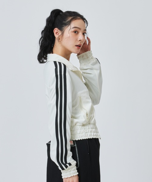 ジャージ 「adidas×アルペン限定モデル」アディダス adidas W SMOCKED TRACKTOP AP レディースの画像