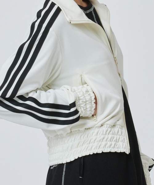 ジャージ 「adidas×アルペン限定モデル」アディダス adidas W SMOCKED TRACKTOP AP レディースの画像
