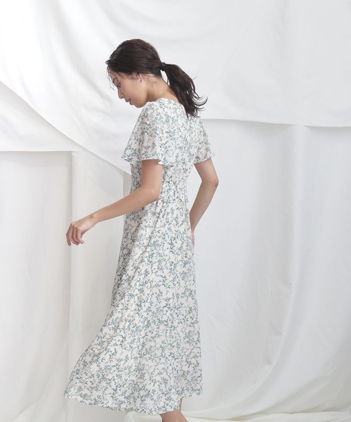 「NATURAL BEAUTY BASIC」 半袖ワンピース MEDIUM ホワイト系その他 レディース_画像2