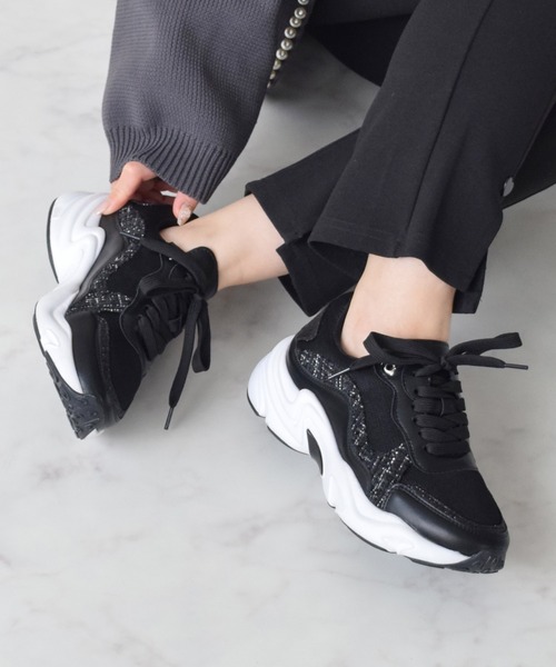 「Bridget Birkin」 ローカットスニーカー L ブラック レディース_画像2
