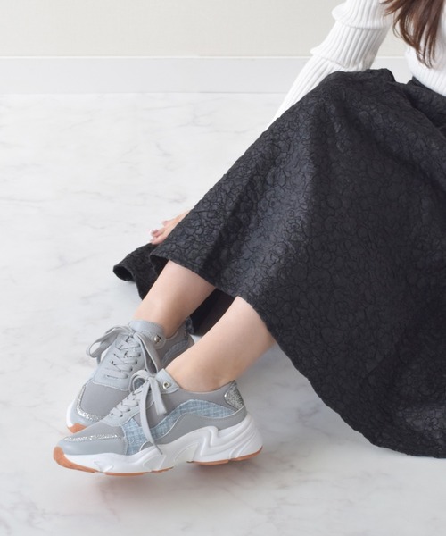 「Bridget Birkin」 ローカットスニーカー L ブラック レディース_画像3