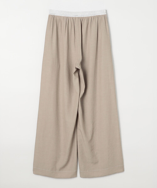 ワイドパンツ パンツ オトナシャンブレー タックワイドパンツ レディースの画像