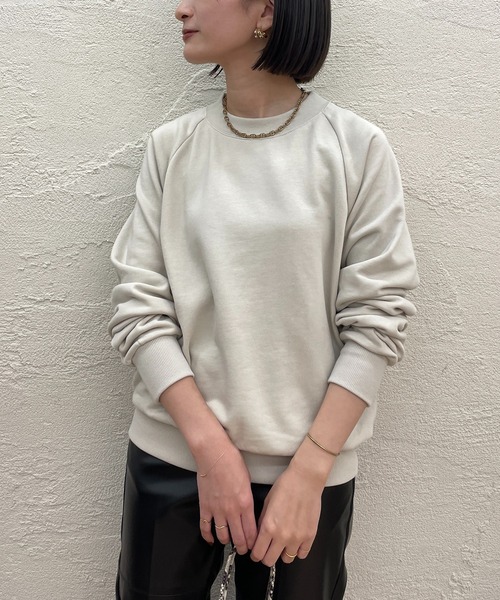 「LOUNGEDRESS」 スウェットカットソー FREE オフホワイト レディース_画像5