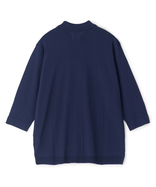 tシャツ トリコットジャカード 冷感七分袖サマーニット メンズの画像