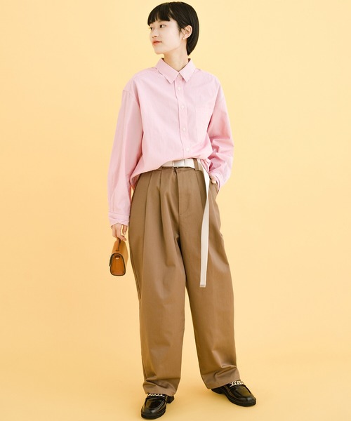 「haco!」 長袖シャツ X-LARGE ピンク系その他 レディース_画像2