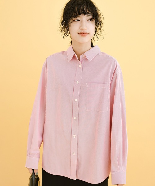 「haco!」 長袖シャツ X-LARGE ピンク系その他 レディース_画像3