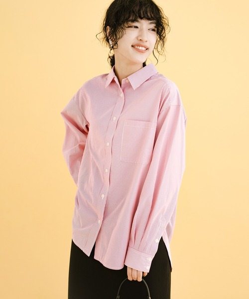 「haco!」 長袖シャツ X-LARGE ピンク系その他 レディース_画像5