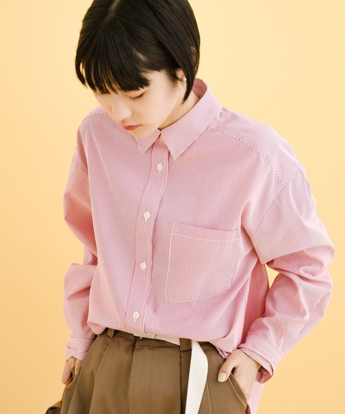 「haco!」 長袖シャツ X-LARGE ピンク系その他 レディース_画像8